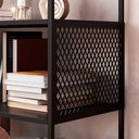 Ver imagem 2 de Estante Industrial para Livros com Estrutura em Aço 94 Cm Preto Preto