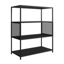 Ver imagem 4 de Estante Industrial para Livros com Estrutura em Aço 94 Cm Preto Preto