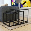 Ver imagem 1 de Conjunto De Mesa Lateral Trio Isabela Preto Tampo Vidro 5