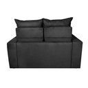 Ver imagem 6 de Sofá 3 Lugares Retrátil e Reclinável 1.80m Cama Inbox Smal com Bordado Pantográfico Suede Preto