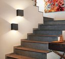 Ver imagem 2 de Arandela 2 Fachos Preta Led 10W 3000K Bivolt PARIS LUZ