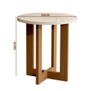 Ver imagem 4 de Mesa Lateral Para Sala Redonda Pérola Nature 8002 JB Bechara
