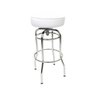 Banqueta Bar Média Altura 65cm Cromada assento branco Giratória Poltronas do Sul - 2