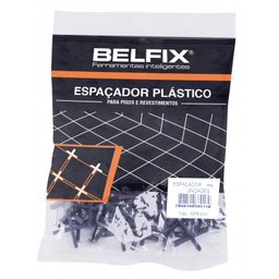 Espaçador Plástico p/ Piso/Azulejo 10mm c/ 100 peças Belfix - 1
