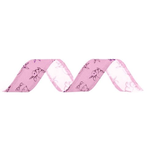 Fita de Páscoa Coelho Rosa - 27mm X 10m