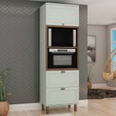 Ver imagem 7 de Cozinha Completa Modulada 6 Peças 100% MDF Iluminata Verde/Mint/Ébano