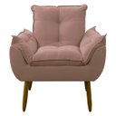 Ver imagem 1 de Poltrona Decorativa Sala de Estar Escritório Quarto Prime: Rosa