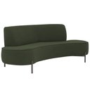Ver imagem 1 de Sofá Orgânico 02 Lugares 150cm Argos Pés Titânio Linho Verde Musgo - Nexta Casa