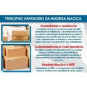 Ver imagem 2 de Conjunto Mesa Duna Premium Madeira Maciça C/ Tampo Madeirado C/ Vidro 120x120cm e 4 Cadeiras Stela