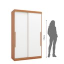 Ver imagem 5 de Guarda Roupa 2 Portas de Correr 2 Gavetas Gênova Plus Off White/Freijó/Off-White