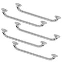 Ver imagem 1 de Barra Alça Apoio Kit 5 Uni Inox Suporte Cadeirante Deficiente Banheiro Box Escada 30cm Anti Queda Ev