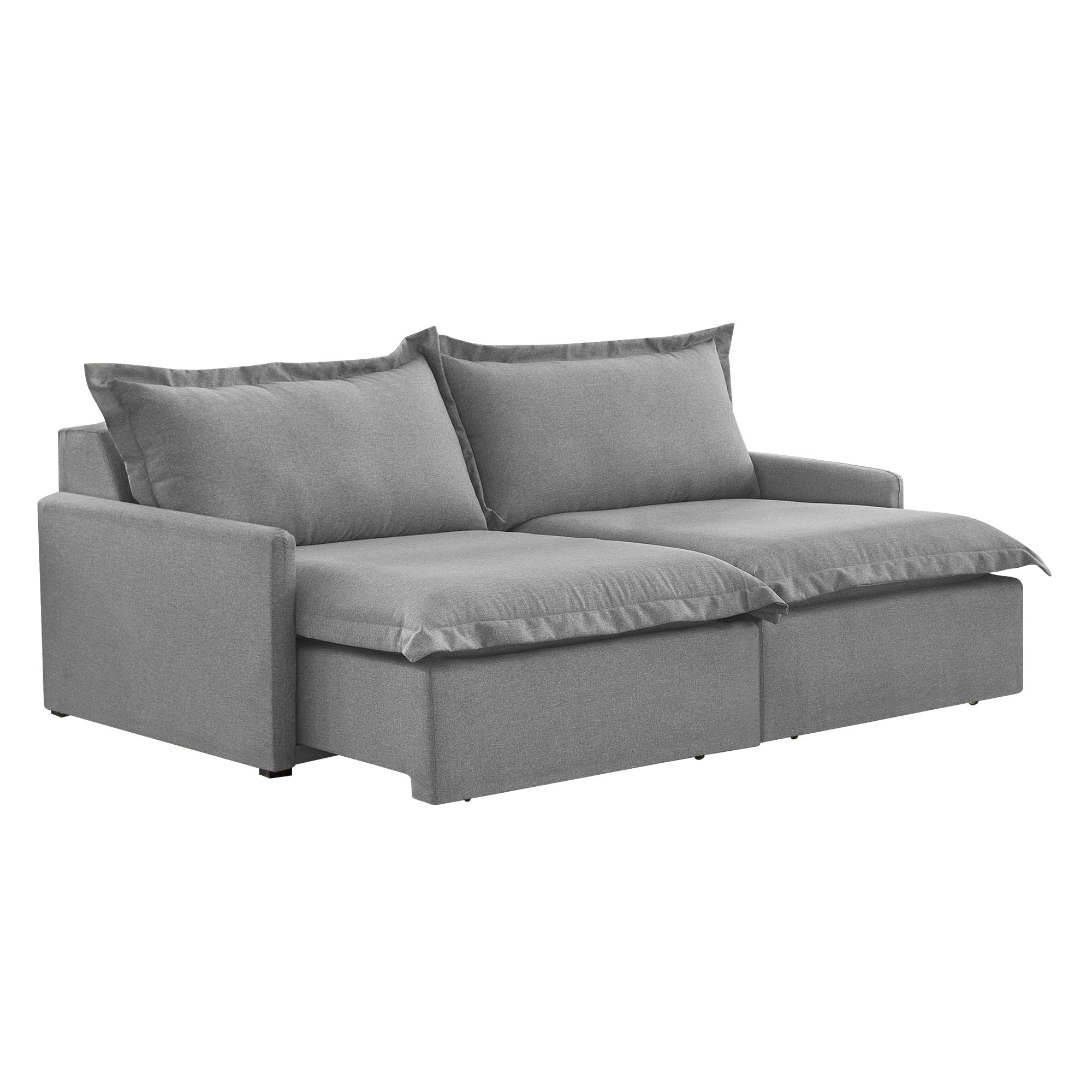 Sofá 3 Lugares Retrátil 214cm com Almofadas M145  - 12