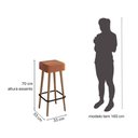 Ver imagem 3 de Banqueta Alta para Cozinha Área Gourmet Dubai Couríssimo Amarula - Desk Design