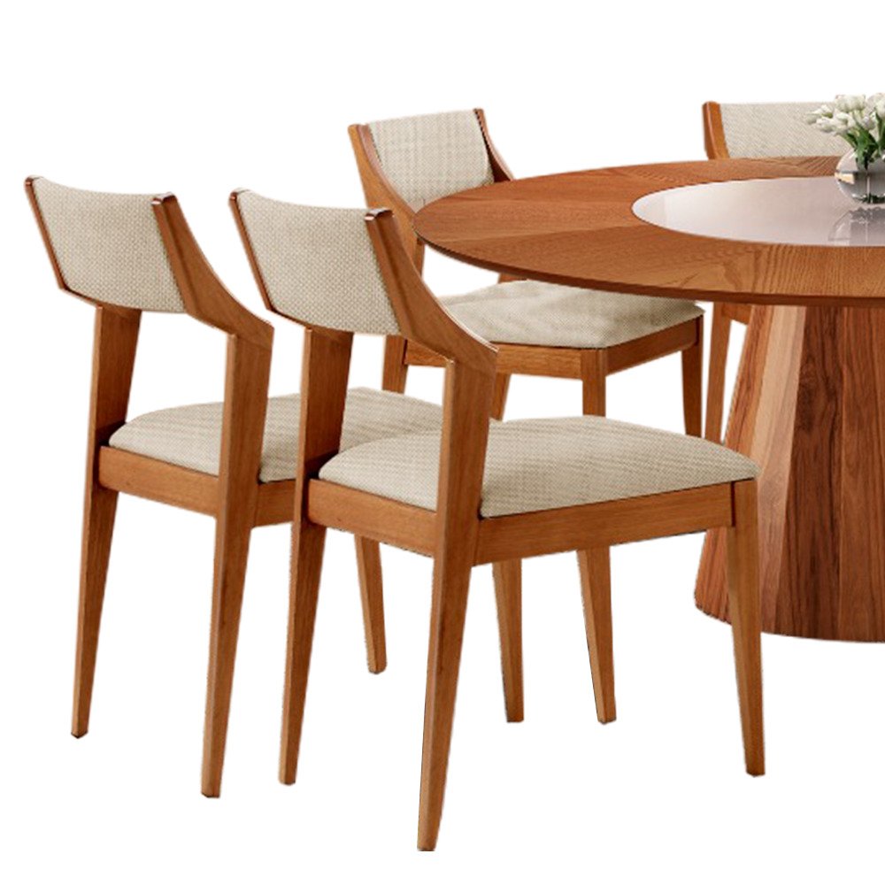 Conjunto Mesa de Jantar Quadrada Allure com 6 Cadeiras Sparta 150x150cm Fabrispuma - 2