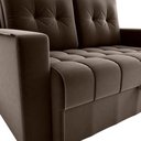 Ver imagem 4 de Sofá Cama Milão 2 Lugares 140cm Marrom Veludo