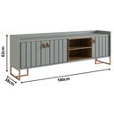 Ver imagem 3 de Rack Trendy 180cm - Verde