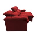 Ver imagem 6 de Sofá Retrátil Reclinável Paris 2,30m Suede Velut Vermelho Molas no Assento - King House