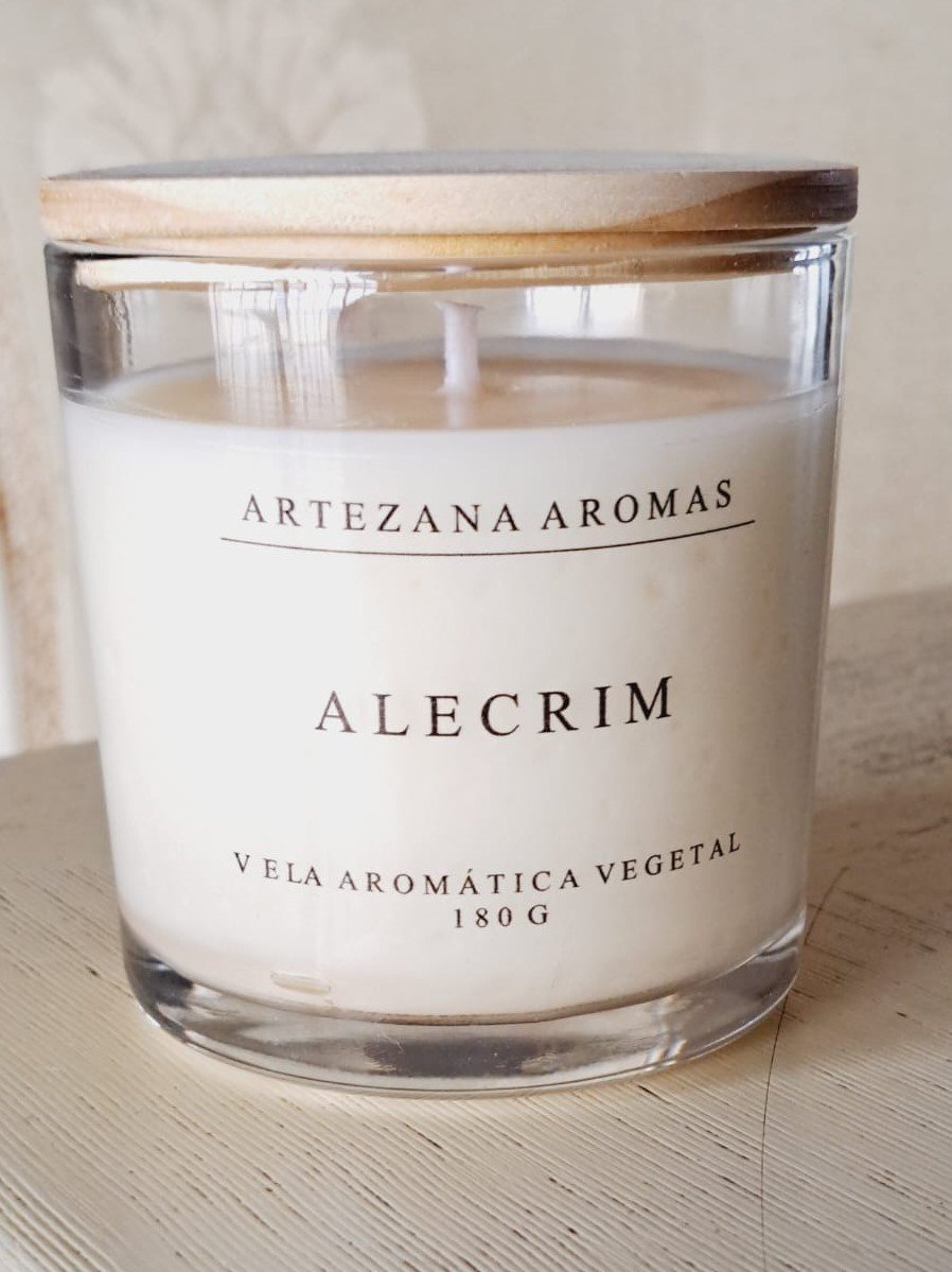 Vela de Alecrim - 180g Artezana Aromas Linha Cássica