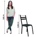 Ver imagem 4 de Conjunto com 2 Cadeiras Tubular Itália Preto/floral Artefamol