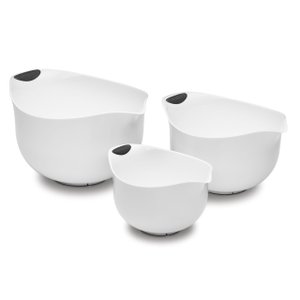 Cuisinart Conjunto de 3 Tigelas Misturadoras Bpa-free com Alças (brancas)