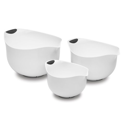 Cuisinart Conjunto de 3 Tigelas Misturadoras Bpa-free com Alças (brancas)