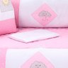 Kit Berço Menina Rosa Lunar Americano 100% Algodão 10 Peças - 4