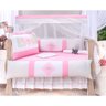 Kit Berço Menina Rosa Lunar Americano 100% Algodão 10 Peças - 6