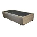 Ver imagem 2 de Cama Box Bau Solteirão 0,96 X 2,03 Blindada Super Reforçada - Bege Suede