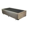 Cama Box Bau Solteirão 0,96 X 2,03 Blindada Super Reforçada - Bege Suede - 2