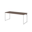 Ver imagem 1 de Mesa Kuadra Diretor 180x70x75cm Nogal - Est. Branca