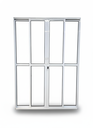 Ver imagem 2 de Porta Sacada 4 Folhas Aluminio Branco com Fechadura 2,10x2,00 Linha 25