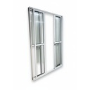 Ver imagem 1 de Porta Sacada 4 Folhas Aluminio Branco com Fechadura 2,10x2,00 Linha 25