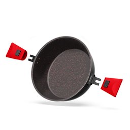 Panela Family Size 28cm Ichef Ultra Polishop Shark Series - Vermelha | Ichef - 4