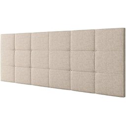 Cabeceira Estofada Bia 1.40 Cama Box Casal - Bege Linho - 1
