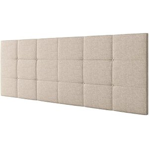 Cabeceira Estofada Bia 1.40 Cama Box Casal - Bege Linho