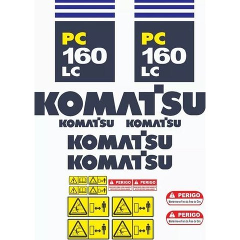 Kit Adesivos - Komatsu Pc 160 Lc