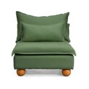 Ver imagem 3 de Sofá Modular com Encosto Pé Bolinha Sôma CabeCasa MadeiraOriginals Verde