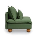 Ver imagem 5 de Sofá Modular com Encosto Pé Bolinha Sôma CabeCasa MadeiraOriginals Verde