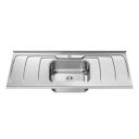Ver imagem 1 de Pia Cozinha em Aço Inox Dubai Furo na Bancada 1.20m Ghelplus