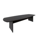 Ver imagem 2 de Mesa de Reunião Orgânica 320cm x 110cm Pés Painel Escritório F5 Office Cor:Preto