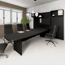 Ver imagem 1 de Mesa de Reunião Orgânica 320cm x 110cm Pés Painel Escritório F5 Office Cor:Preto
