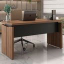 Ver imagem 3 de Mesa Escrivaninha Nogal/preto Y37 - Artany Móveis