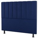 Ver imagem 3 de Kit Cabeceira E Baú Cama Box Queen 160Cm Suede Azul
