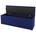 Ver imagem 7 de Kit Cabeceira E Baú Cama Box Queen 160Cm Suede Azul