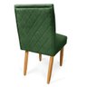 Cadeira de Jantar Carol Veludo Pés Palito Castanho - D'Rossi DRossi Cadeira Carol Verde - 5
