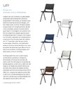 Ver imagem 4 de Cadeira Up com Bracos Assento Azul Base Fixa Preta - 54309