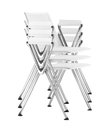 Ver imagem 2 de Cadeira Up com Bracos Assento Azul Base Fixa Preta - 54309