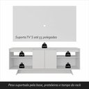 Ver mais imagens de Rack com Painel Tulum 1,60m 55 Polegadas Branco - Móveis Arapongas Branco