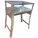 Ver imagem 5 de Churrasqueira Móvel a Carvão 35x25x51 Camping Pescaria Mesa