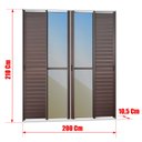 Ver imagem 4 de Porta Correr Venez. 6F.Móv.210 x 200 Elite c/Fecho Autom V.Ref.Mix Corten Brimak